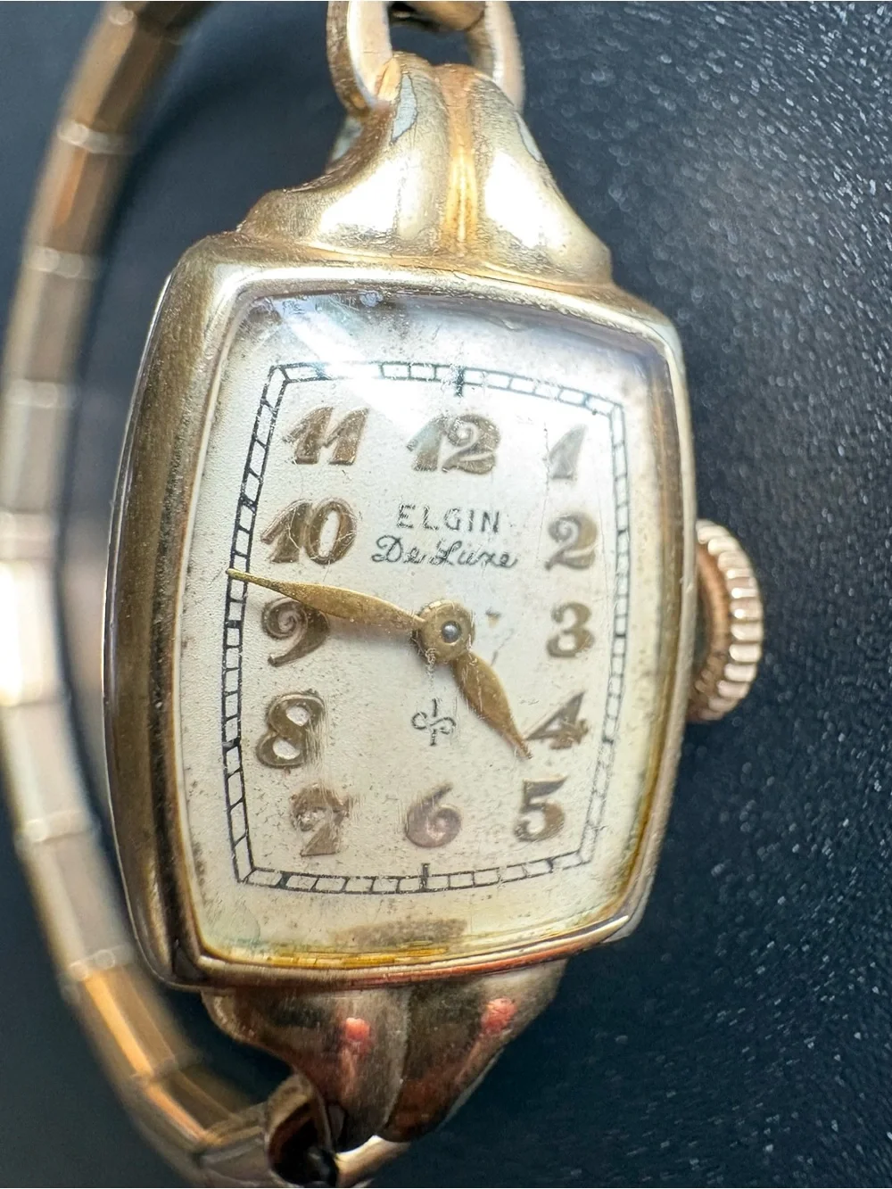 Elgin‎ Deluxe Women's Vintage Gold Filled Bracelet Watch